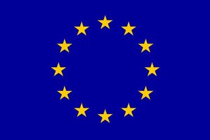 Flagge Europa Flagge Europa blau mit goldenen Sternen