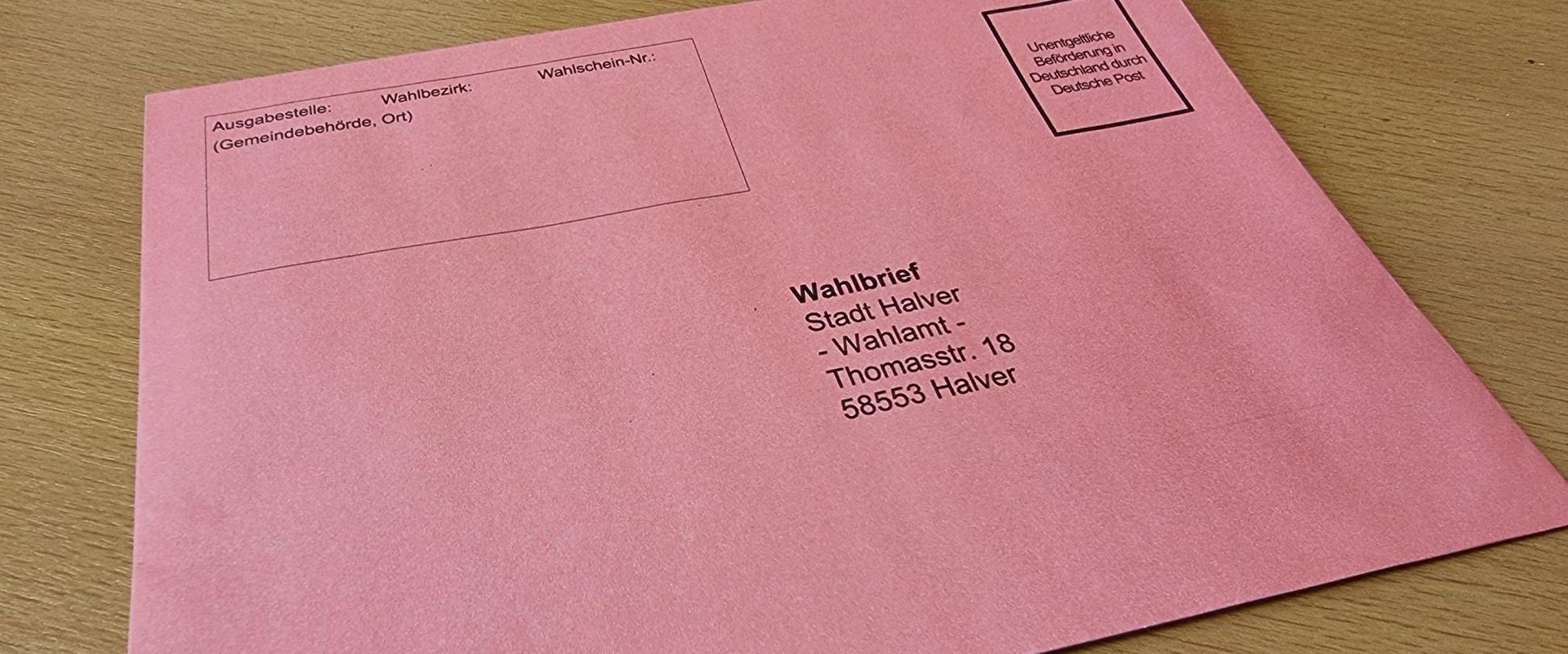 roter Wahlbrief